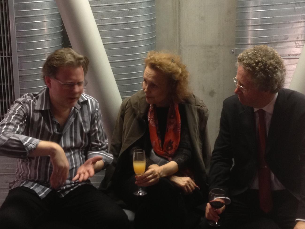 Mats Widlund, Kaija Saariaho och Jan Risberg