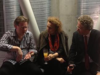 Mats Widlund, Kaija Saariaho och Jan Risberg